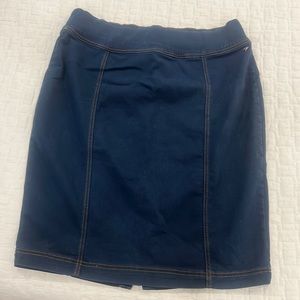 Denim pencil skirt